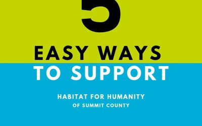 5 Easy Ways to Support Habitat for Humanity of Summit County