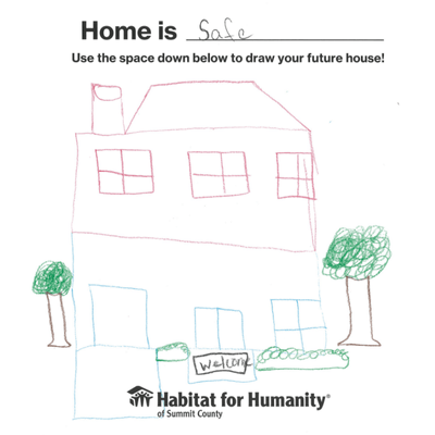 Kids drawing of future home