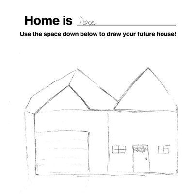 Kid's drawing of future home